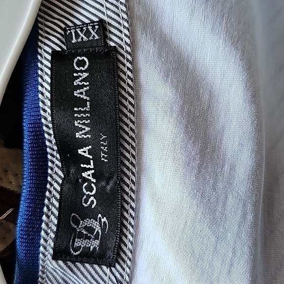 Scala Milano Italy Blue Ombré Polo Shirt, Sz XXL - Picture 3 of 4